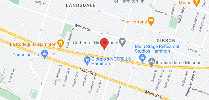 map of 460 KING WILLIAM Street